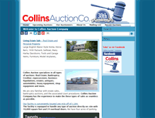 Tablet Screenshot of collinsauction.com